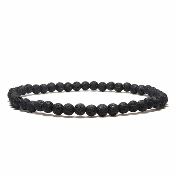 Tibetan Buddha Adjustable Knot Rope Natural Weathering Lava Beads - Picture 3 of 5